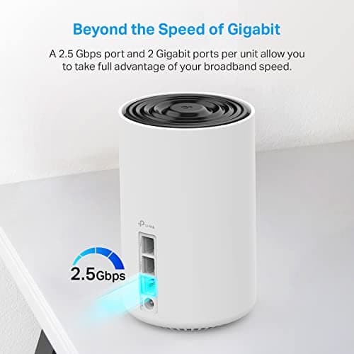 TP-Link Deco XE75 Pro AXE5400 Tri-Band WiFi 6E Mesh System - 2.5G WAN/LAN Port, Covers up to 5500 Sq.Ft, Replaces WiFi Router and Extender, AI-Driven Mesh, New 6GHz Band, 2-Pack