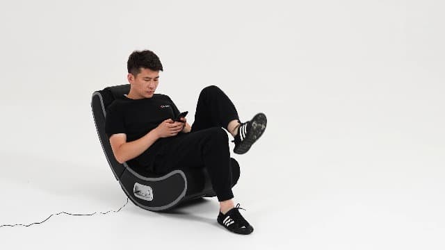 X Rocker V Rocker SE Black Foam Floor Video Gaming Chair for Adult, Teen, and Kid Gamers -2.1 High Tech Audio and Wireless Capacity - Foldable and Ergonomic Back Support (5130301)