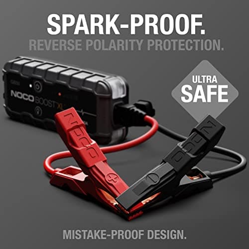 NOCO Boost GB50: 1500A UltraSafe Jump Starter – 12V Lithium Battery Booster Pack, Portable Jump Box, Power Bank & Jumper Cables - For 6.0L Gas and 3.0L Diesel Engines