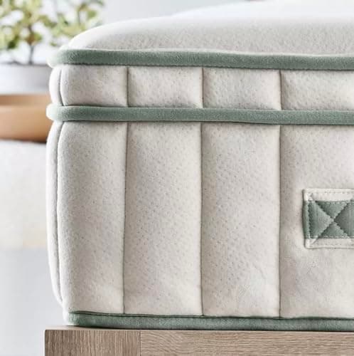 Mark Hotel Premier Medium-Firm Hybrid Mattress with Organic Latex-GOTS‐Certified Organic Cotton and Wool-Handcrafted in USA