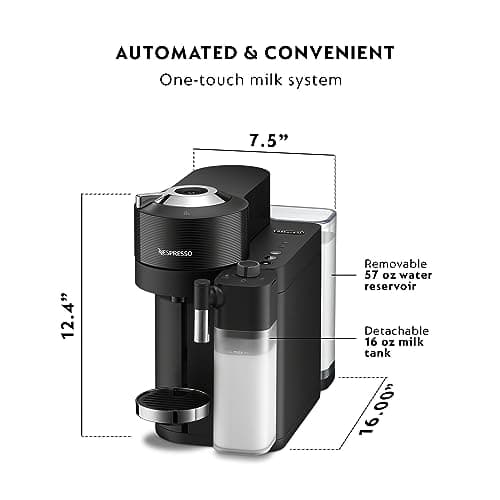 Nespresso Vertuo Lattissima by De'Longhi, Black
