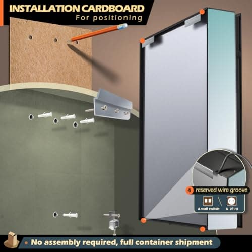 LED Lighted Bathroom Medicine Mirror Cabinet with Sockets & USBs, Anti-Fog Dimmable Light and Color Adjustment, Antirust and Easy to Install Aluminum Cabinet (20 * 28 inch)