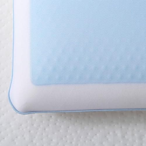 Cool Gel Cooling Pillow for Sleeping, Standard Size Cooling Memory Foam Pillow for Hot Sleepers, Reversible Ergonomic Design, Pressure Relief, Spine Alignment, Side, Back Contouring Support