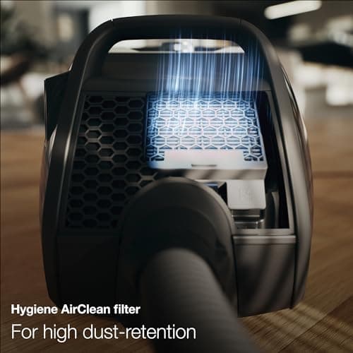 Miele Boost CX1 Cat & Dog - Bagless canister vacuum cleaner, lightweight, compact and corded with vortex technology, TurboBrush and HEPA AirClean filter, in Black/Rose