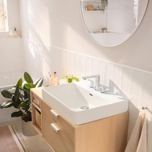 hansgrohe Rebris S Widespread Bathroom Sink Faucet in Chrome, 72530001