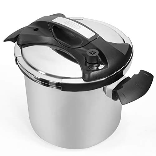 Barton 10.5 Quart Pressure Cooker Stovetop With Easy-Lock Lid Commercial 18/8- Stainless Steel Instant Fast Cooking with Recipes Book