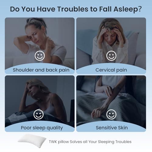 Original Adjustable Bed Pillow for Sleeping, Good for Side, Back & Stomach Sleeper with Washable Removable Cover, Additional Foam Fill Included