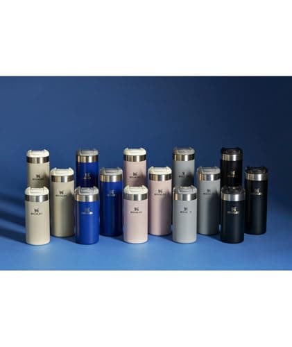 Stanley AeroLight Transit Bottle 20 oz | Locking Drink Through Lid | Leak Resistant Water Bottle or Coffee Travel Mug | Lightweight Insulated Stainless Steel | BPA-Free | Black