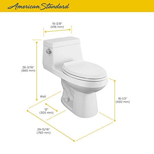 American Standard 2961A104SC.020 Colony One-Piece Toilet, White