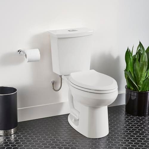 American Standard 606AA002.020 H2Option Two-Piece Toilet with Toilet Seat and Wax Ring, Elongated Front, Chair Height, Dual Flush, White, 0.92 - 1.28 gpf
