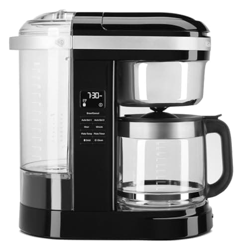 KitchenAid KCM1209OB Coffee Maker, 12 cup, Onix Black, 12 Cup Drip Coffee Maker with Warming Plate