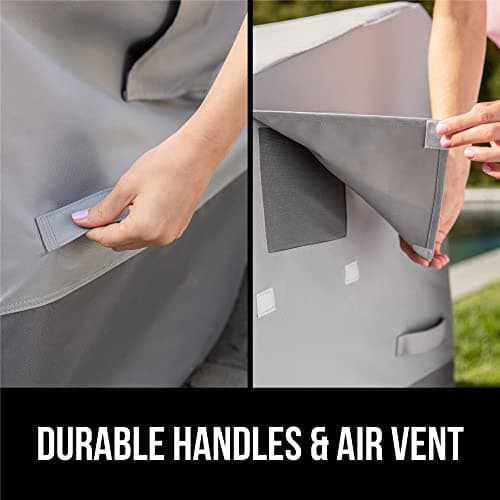 GORILLA GRIP Waterproof Outdoor Sofa Cover, 80 Inch, Adjustable Furniture Cover Sets for Winter, Keep Cushions Dry, Protects from Sun, Snow, Rain, Windproof, UV Coated, 1 Pack