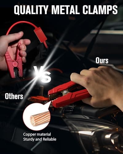 GOOLOO GP4000 Jump Starter 4000A Peak Car Starter (All Gas,up to 10.0L Diesel Engine) SuperSafe 12V Lithium Jump Box,Auto Battery Booster Pack,Portable Power Bank with USB Quick Charge and Type C Port
