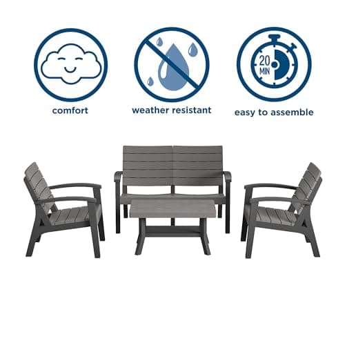 COSCO 4 Piece Resin Conversation Set