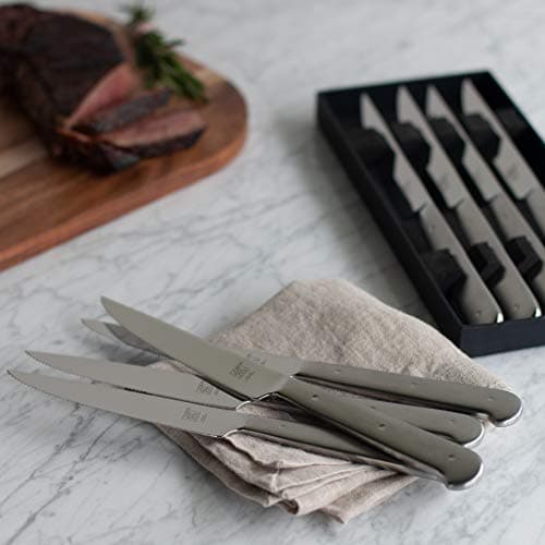 ZWILLING Porterhouse Razor-Sharp Steak Knife Set of 8 with Black Presentation Case, Gift Set, Silver