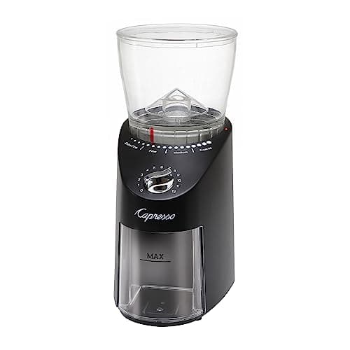 Capresso Infinity Plus Conical Burr Grinder, Black