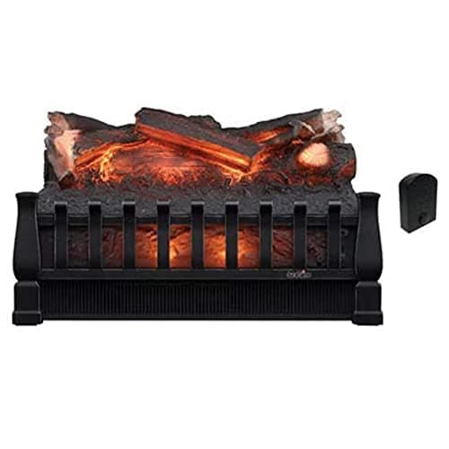 Duraflame 20" Electric Fireplace Log Set Insert + Fire Crackler Combo | Infrared Quartz Set Heater with Realistic Ember Bed and Logs | Remote Control | DFI021ARU-CSFC