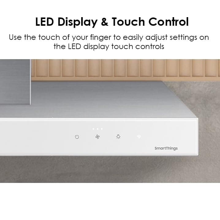 Samsung 36" Bespoke Smart Wall Mount Hood in Clean White, NK36CB600W12AA