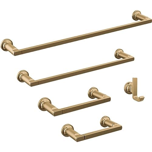Delta Faucet 78908-CZ Tetra Hand Towel Bar, 8", Champagne Bronze