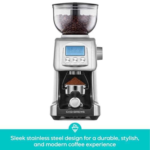 CASABREWS Tornado Electric Conical Burr Coffee Grinder, 77 Precision Grind Settings for Espresso to French Press, Special for Barista and Coffee Lovers
