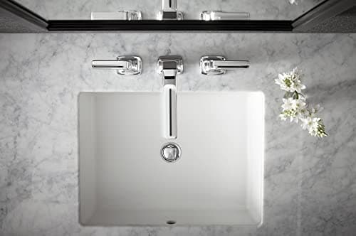 KOHLER 2882-0 Verticyl Rectangular Undermount Bathroom Sink, 19 3/4", White