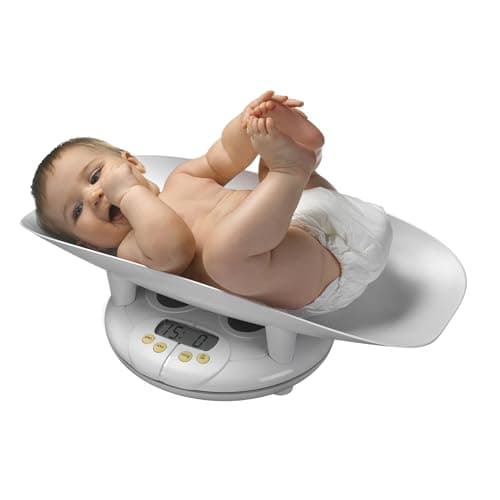 Salter Baby, Toddler, Pet Scale, Perfect Readings for Before and After Feedings and Parents and Breeders, 3-in-1 Function, Designed for Infants, Toddlers, and Pets, Hold Button, 44 LB Capacity, White