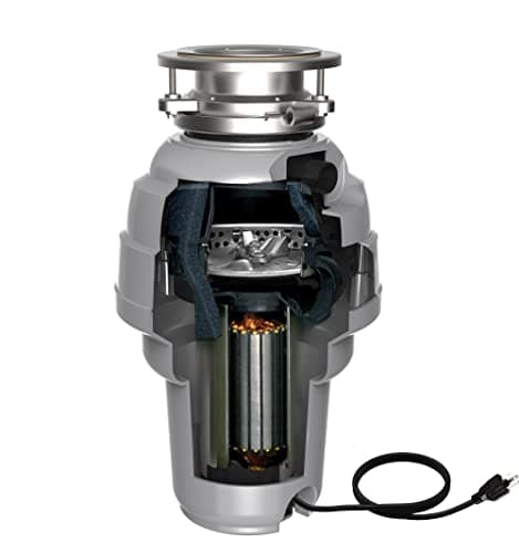 American Standard 10-US-ASD-1250 Premium Garbage Disposal with 3-Bolt Mount System and Odor Protection Processor, Stainless steel, Silver