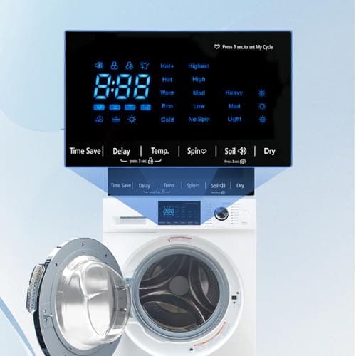 24" All-in-One Washer and Dryer Combo, 2.7 Cu.Ft Front Load Ventless Washer Dryer with 26.5 Lbs Loading Capacity, Compact Size, LED Display, Child Lock, for Laundry, Apartments, RV, Dorm, White