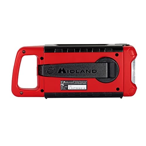 Midland ER210 NOAA Emergency Weather Radio - Compact, Crank, Weather Alerts, AM/FM Radio, Multiple Power Sources, SOS Emergency Flashlight