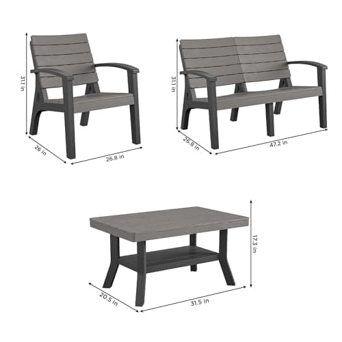 COSCO 4 Piece Resin Conversation Set