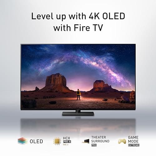 Panasonic Z85 Series (2024 Model) 55-inch OLED 4K Ultra HD Smart Fire TV, Dolby Vision IQ, HDR10+ Adaptive, 120Hz Refresh Rate - 55Z85AP