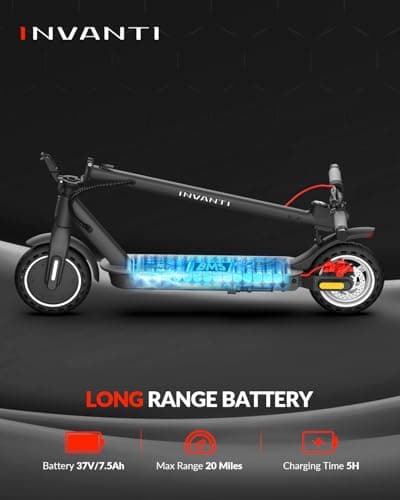 E30 Electric Scooter with Smart APP, 19.9 Miles Range & 18 MPH, 350W Motor, 8.5" Solid Tires, Rear Suspension and Turn Signals, Foldable Electric Scooter for Adults and Teens