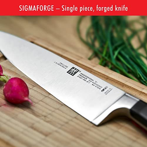 ZWILLING Professional S 8-inch Razor-Sharp German Chef's Knife, Made in Company-Owned German Factory with Special Formula Steel perfected for almost 300 Years, Dishwasher Safe