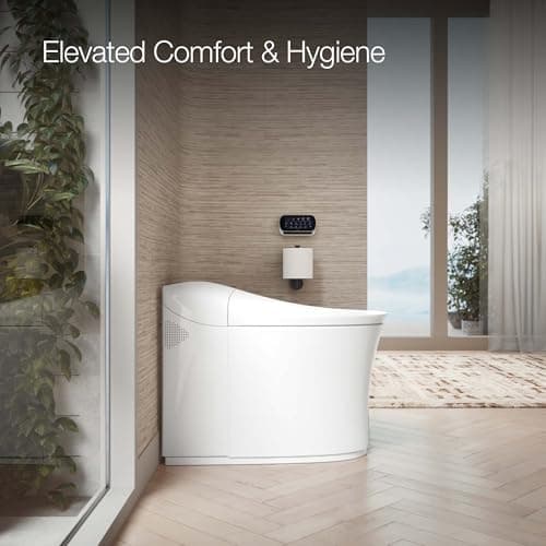 KOHLER Eir Comfort Height One-piece elongated dual-flush intelligent chair-height toilet