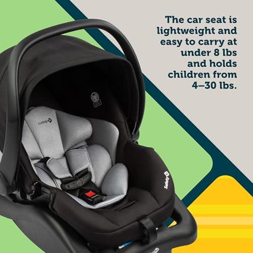 Safety 1st Grow and Go Flex 8-in-1 Car Seat Stroller Combo, Baby Stroller Travel Systems for Infants 4-30 lbs, Stroller and Carseat Combo Set, Foundry