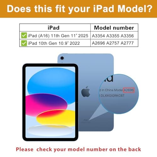 ProCase Kids Case for iPad A16 11th Generation 2025/iPad 10th Generation 2022 with Pencil Holder, iPad 11/10 Case Shockproof Lightweight Cover with Stand Convertible Handle for Children -Blue