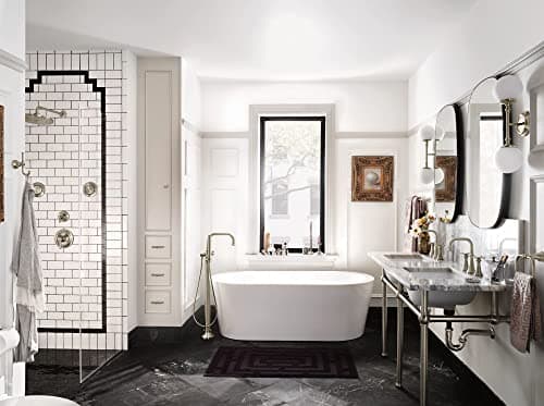 Moen Waterhill Brushed Nickel 10-Inch Wide Single Function Rain Showerhead with Immersion Rainshower Technology, S112BN