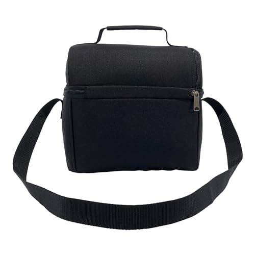 Carhartt Insulated 12 Can Two Compartment Lunch Cooler Bag - Rain Defender DWR Coating - Synthetic Lining Black 1 One Size One Size