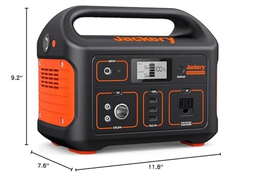 Jackery Portable Power Station Explorer 500, 518Wh Outdoor Solar Generator Mobile Lithium Battery Pack with 110V/500W AC Outlet for Home Use, Emergency Backup,Road Trip Camping (Solar Panel Optional)