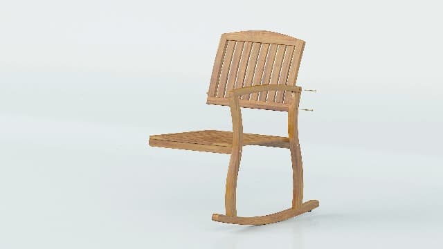 Christopher Knight Home Selma Acacia Rocking Chairs with Cushions, 2-Pcs Set, Teak Finish