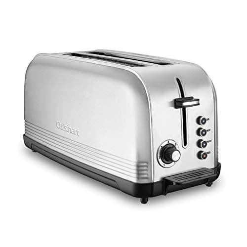 Cuisinart CPT-2500 Long Slot Toaster, Stainless Steel, Silver, 2-slice long slot