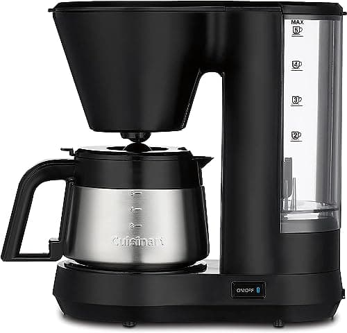 Cuisinart 5-Cup Coffeemaker with Stainless Steel Carafe, DCC-5570NAS