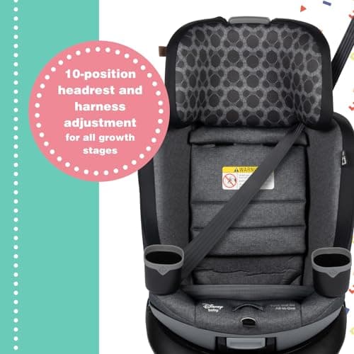 Disney Baby Turn and Go 360 Rotating All-in-One Convertible Car Seat, Vintage Mickey Mouse