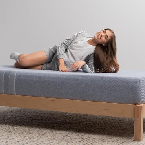 Leesa Studio 10" Mattress, Queen Size, Cooling Memory Foam / CertiPUR-US Certified / 100-Night Trial, Heather-blue