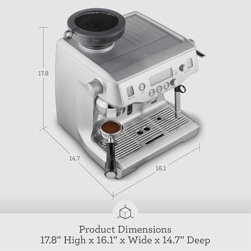 Breville Oracle Espresso Machine BES980XL, Brushed Stainless Steel