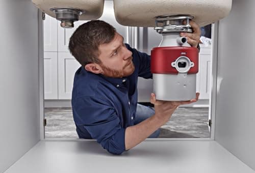 KitchenAid 84211643 1/2-Horsepower Continuous Feed Waste Food Disposer, Red
