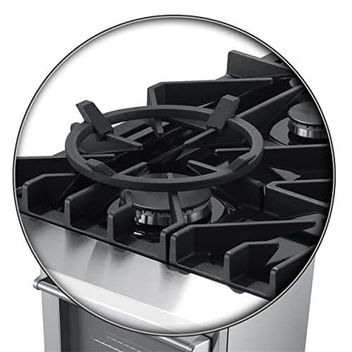 FORNO Lazio Dual Fuel 30″ Inch. Gas Range Electric Oven Freestanding 5 Sealed Burners 69,500 BTU Stove-Top Output, Electric Oven Includes Air Fryer and Griddle