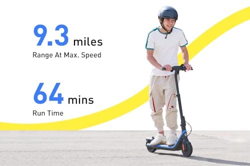 Segway Ninebot eKickScooter - Electric Scooter for Kids 6-14, w/t Adjustable Handlebar Height (Only C2 Pro) for Riders up to 132 lbs, Includes New Cruise Mode, UL-2272 Certified