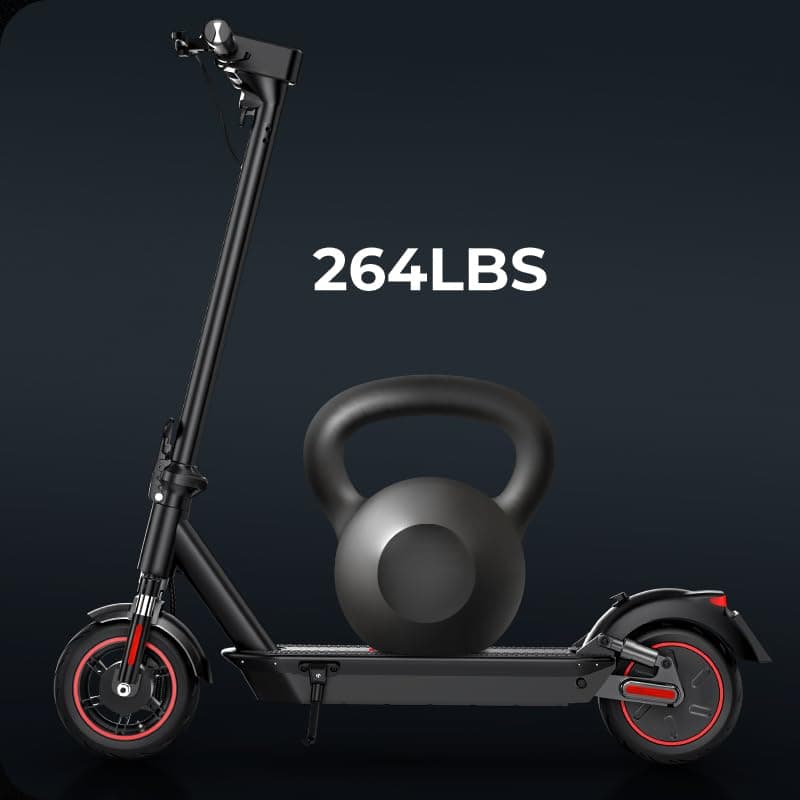 iScooter Electric Scooter for Adults,50/30 Miles Range, 28 MPH Top Speed, 800/750W Motor, 10" Pneumatic Tires, Foldable Dual Shock Absorption Commuting E Scooter with APP & Turn Signals & Storage Bag