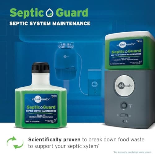 InSinkErator Evolution Septic Guard 3/4 HP Garbage Disposal, Advanced Series EZ Connect Continuous Feed Food Waste Disposer BOOST System with Septic Guard